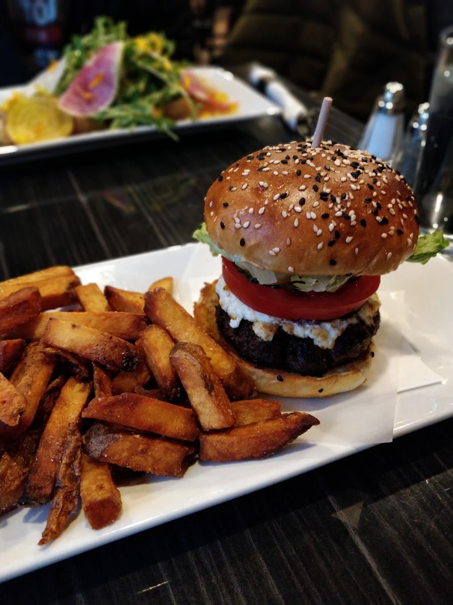 Hamburger and Fries, The Field House Restaurant