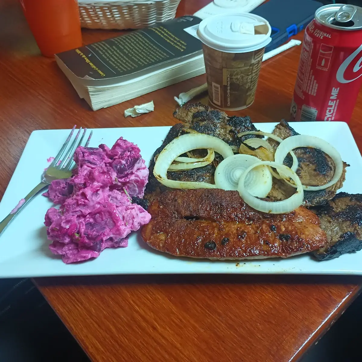 Carne Asada Chorizo Y Ensalada Rusa