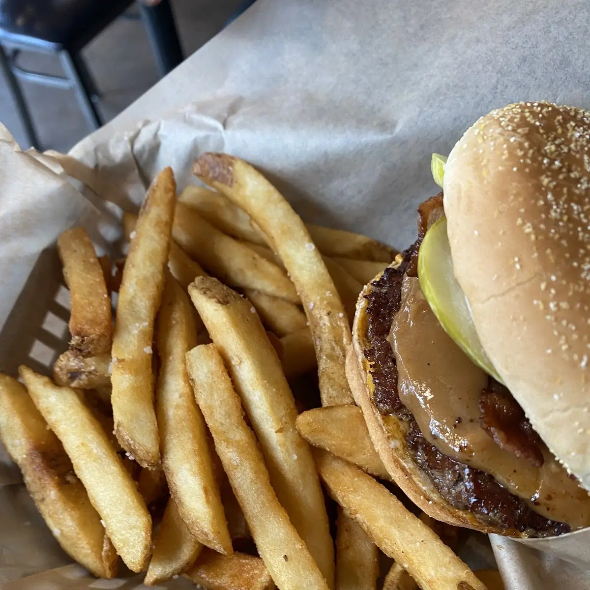 Peanut Bacon Burger