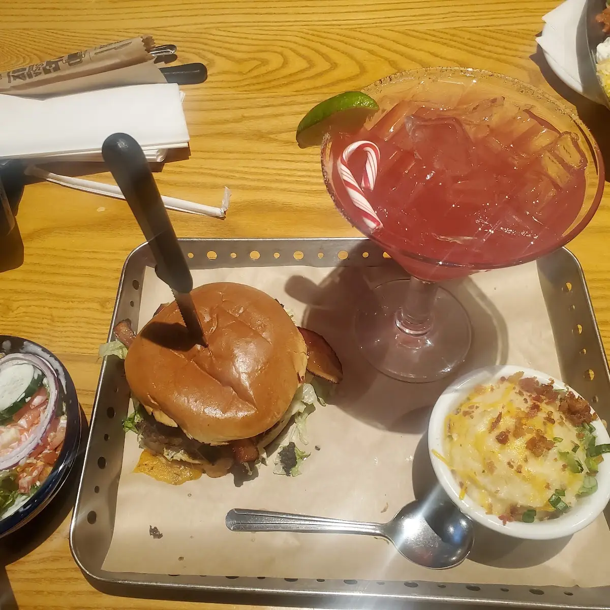 Just Bacon Burger 10 99 Loaded Mashed Potatoes