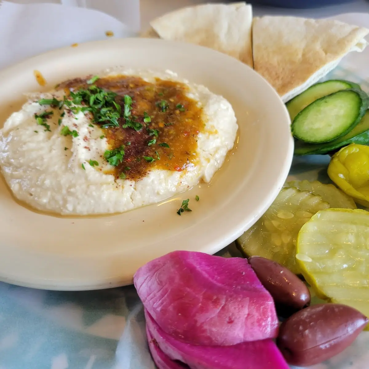 Mujadrat Greek Salad