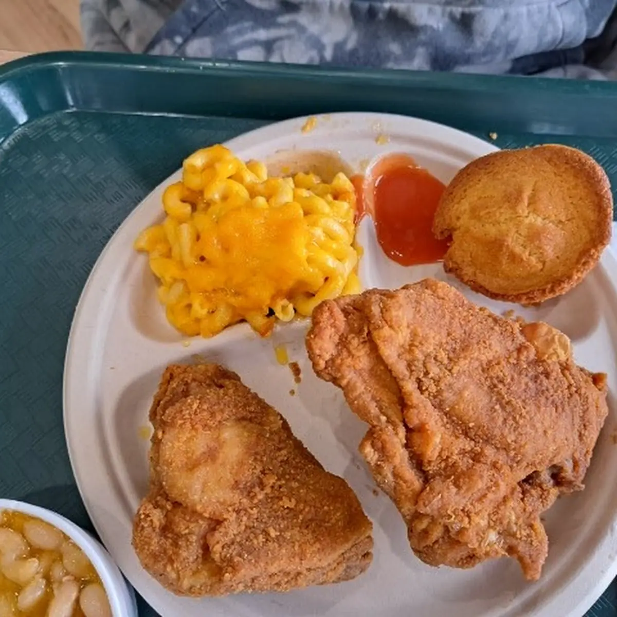 Fried Chicken Collards Mac & Cheese
