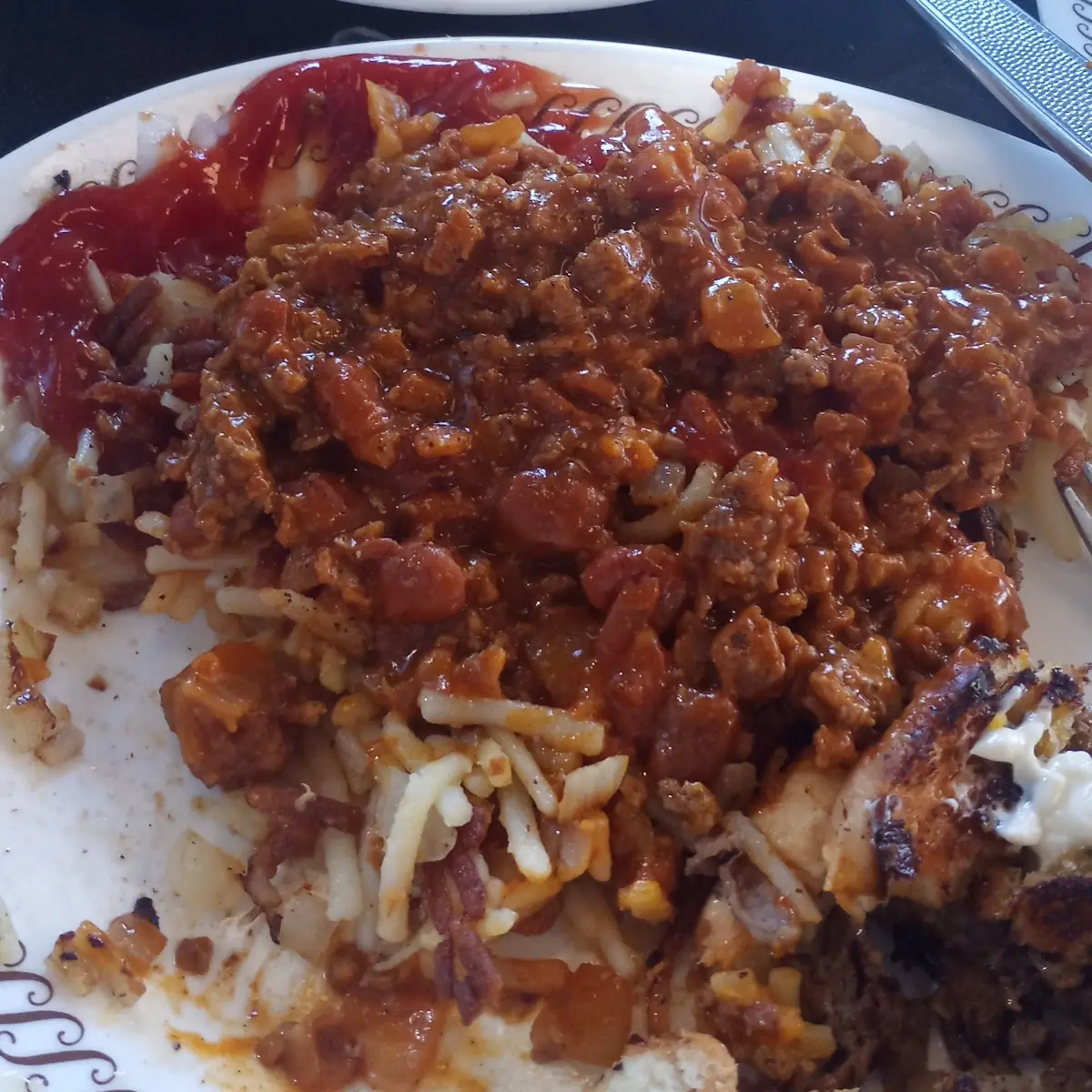 Hash Browns with Chili