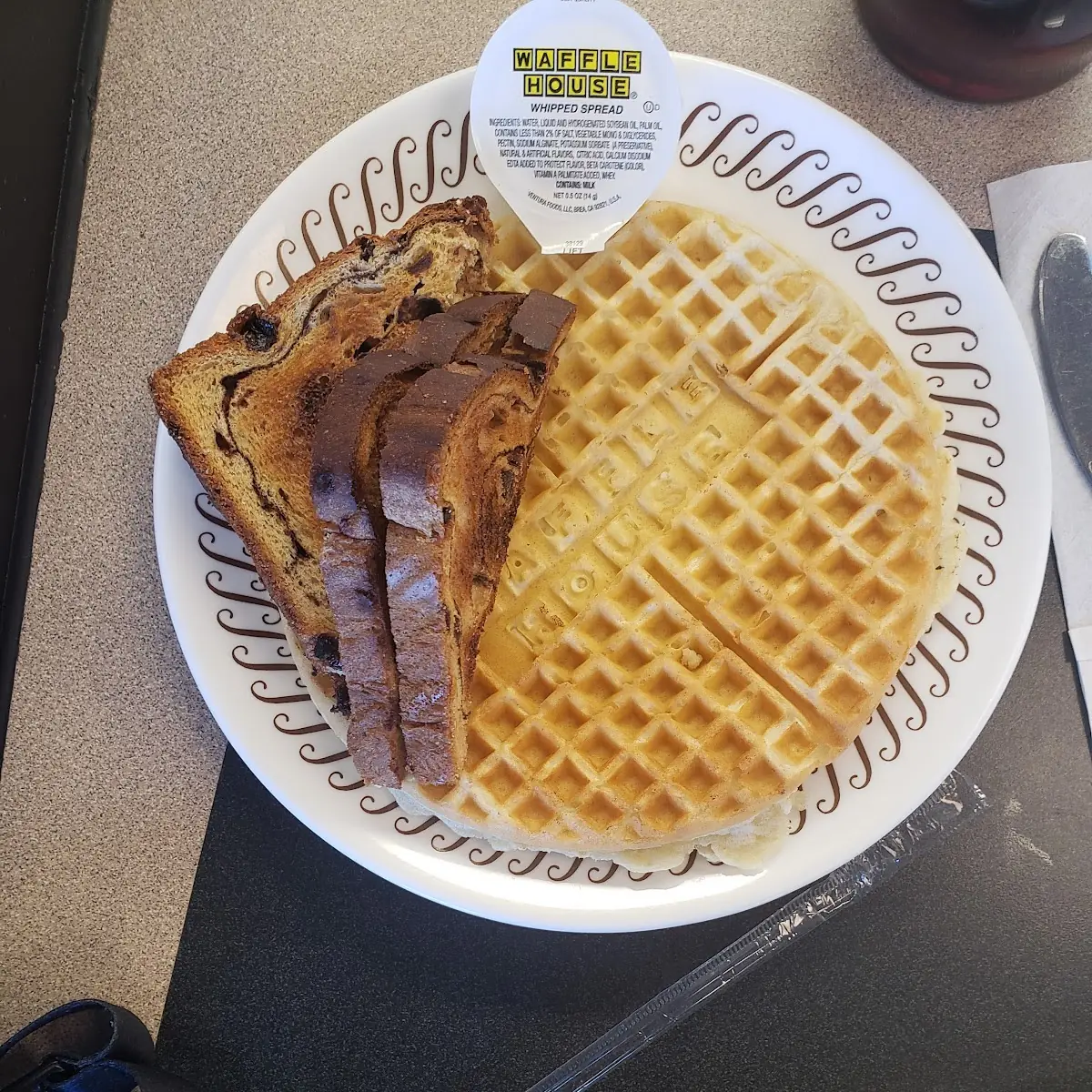 Waffle & Raisin Toast