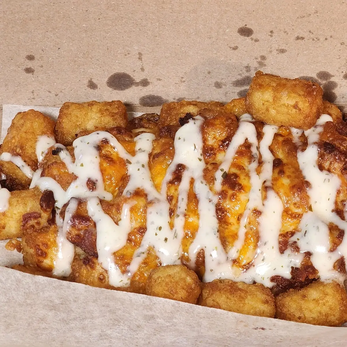Cheddar Bacon Loaded Tots