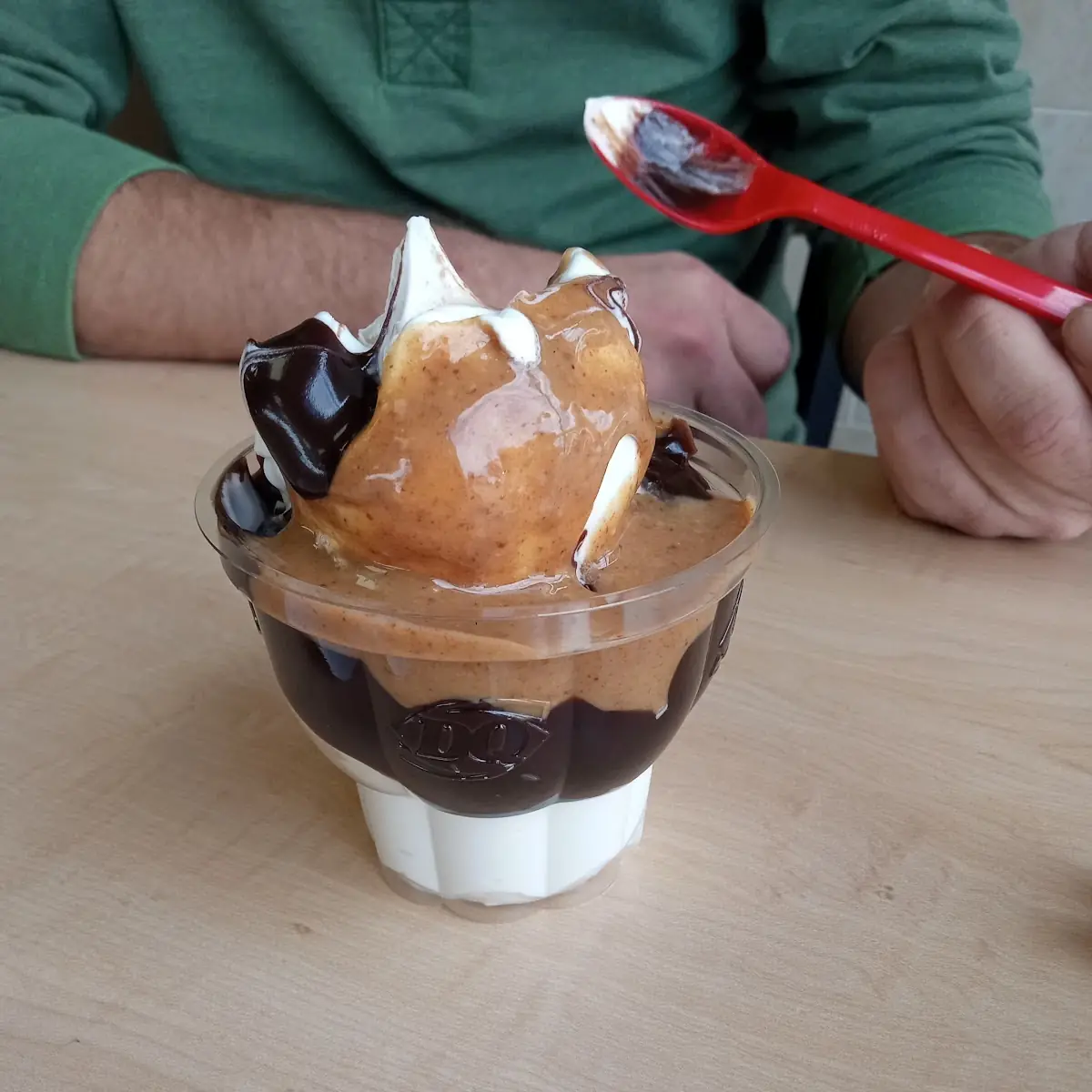 Hot Fudge Sundae with Caramel