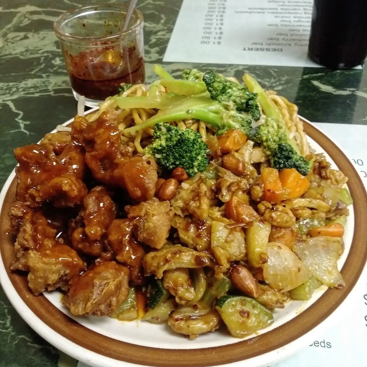Orange Chicken Pau Chocolate Lava Cake