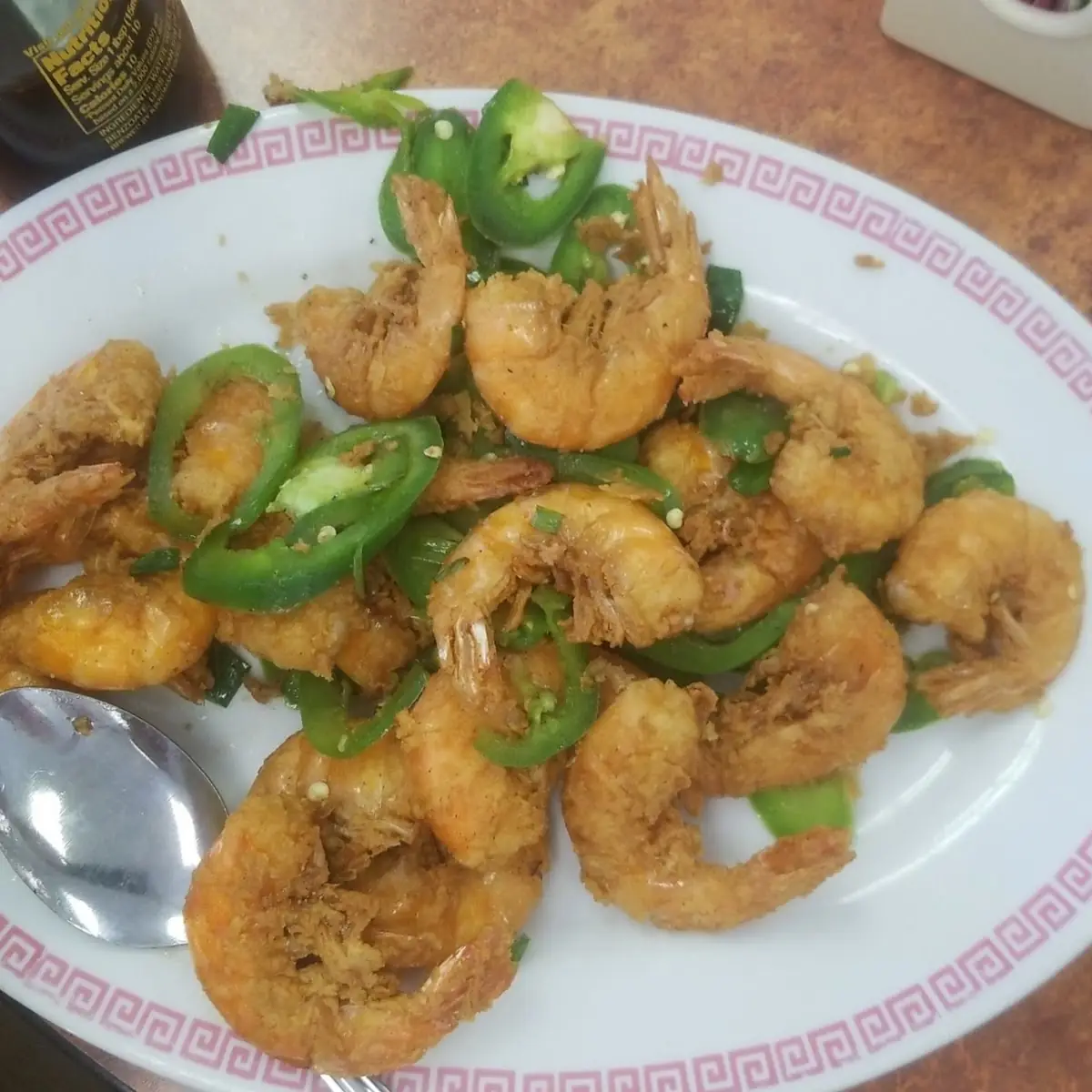 Pepper Salted Shrimp in Shell