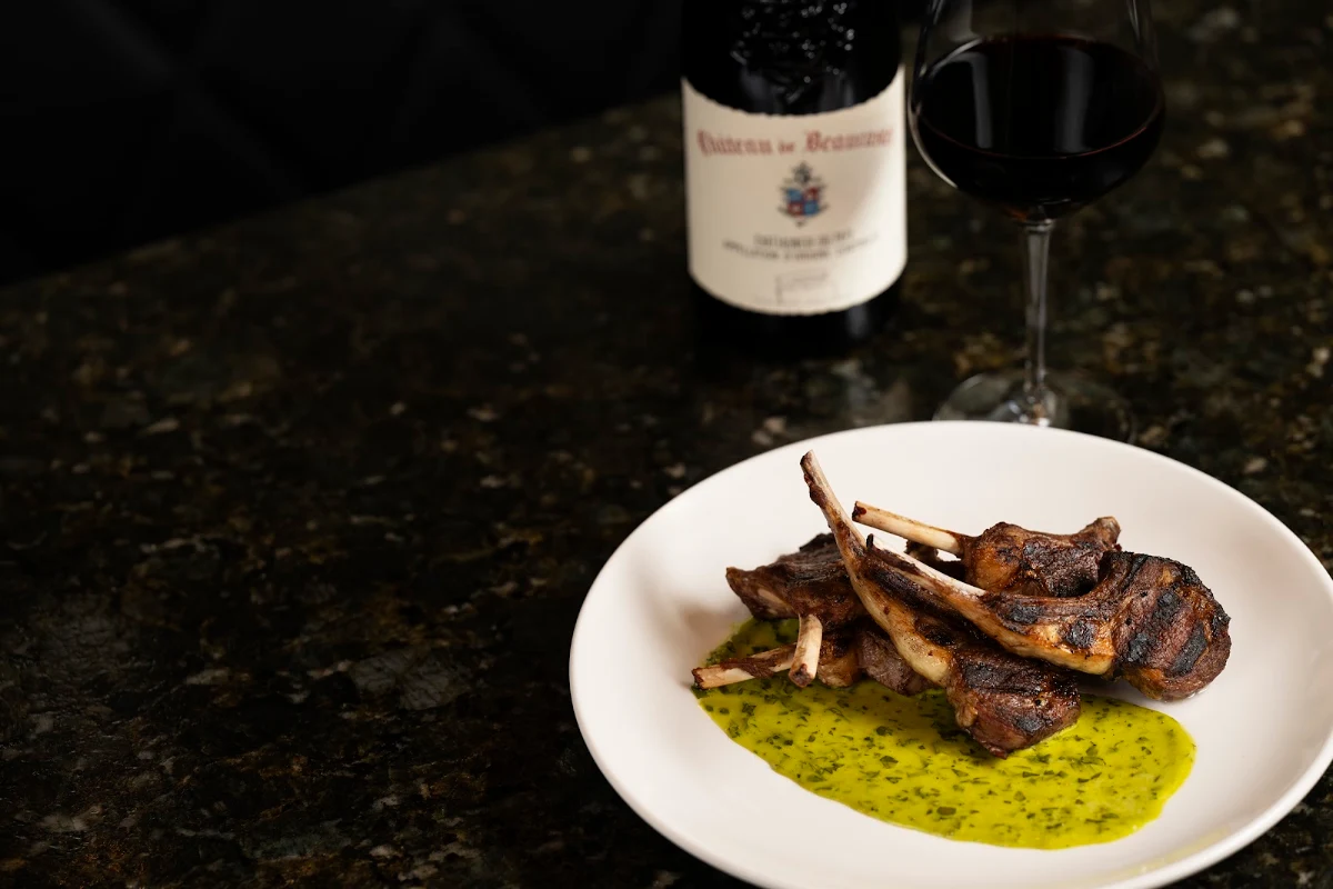 Lamb Chop Sour Cherry Cab Franc Jus GF