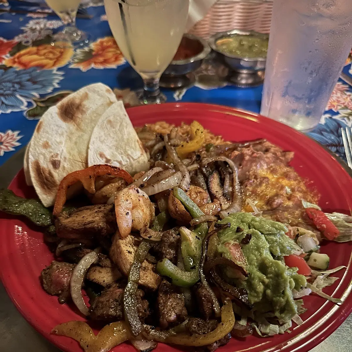 Shrimp Chicken Fajitas