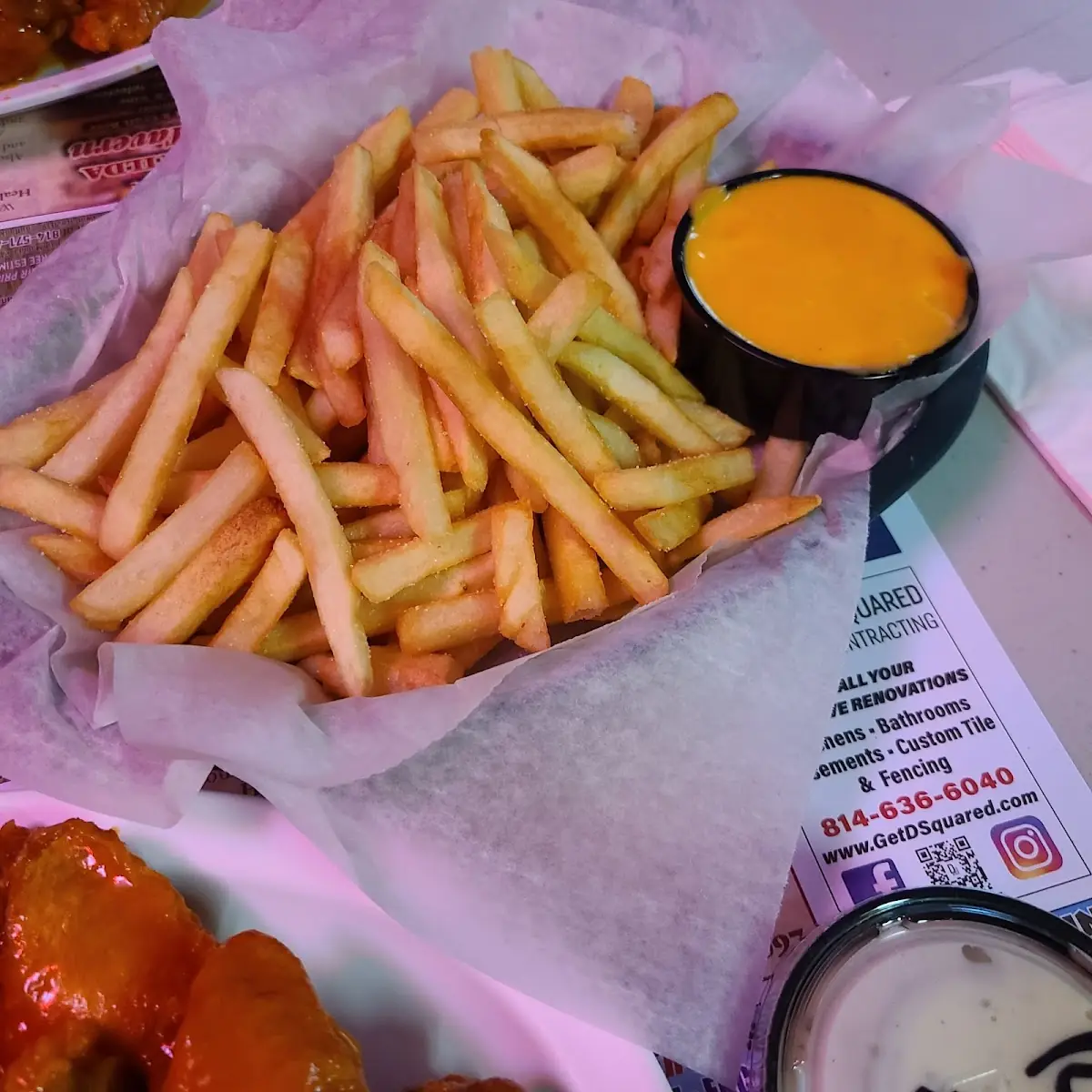 Medium Fries with Cheese Dip