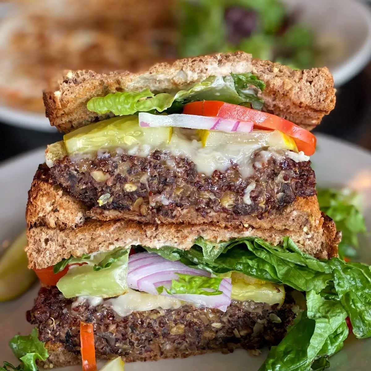 Black-Eyed Pea Burger V V