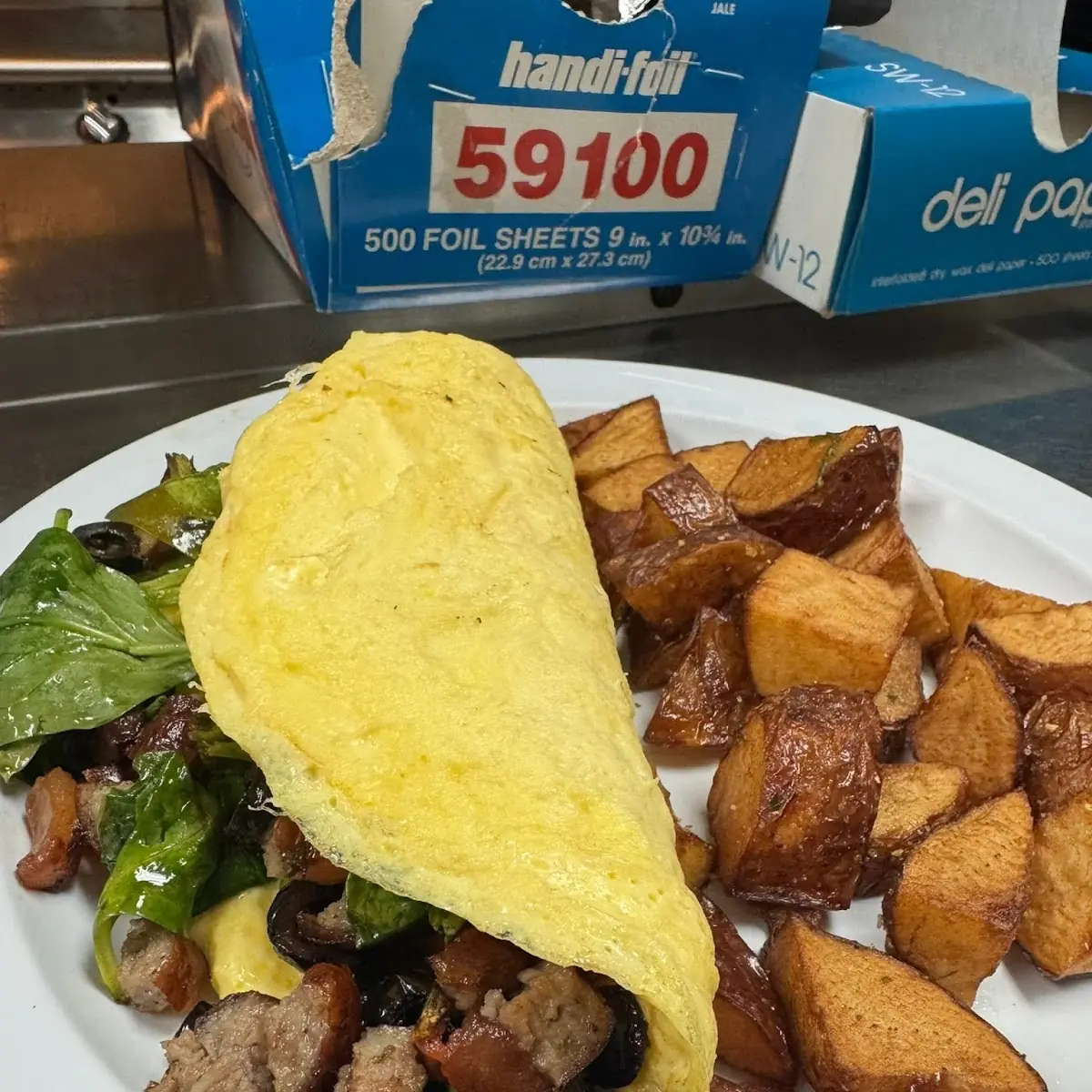 Philly Cheesesteak Omelette