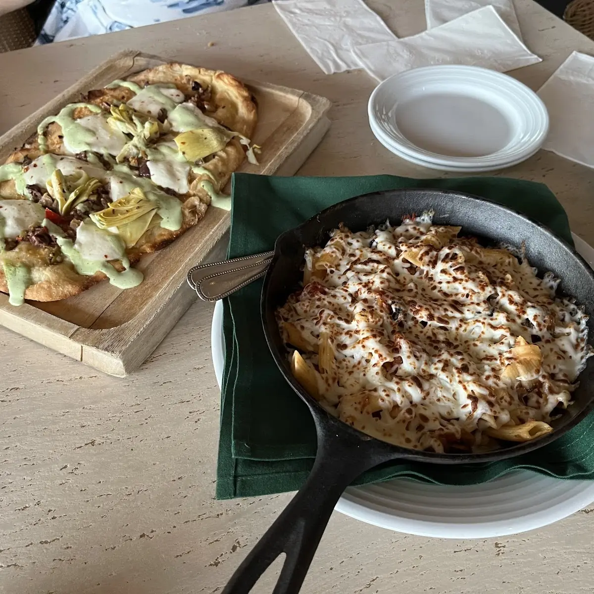 Artichoke Flatbread Pizza