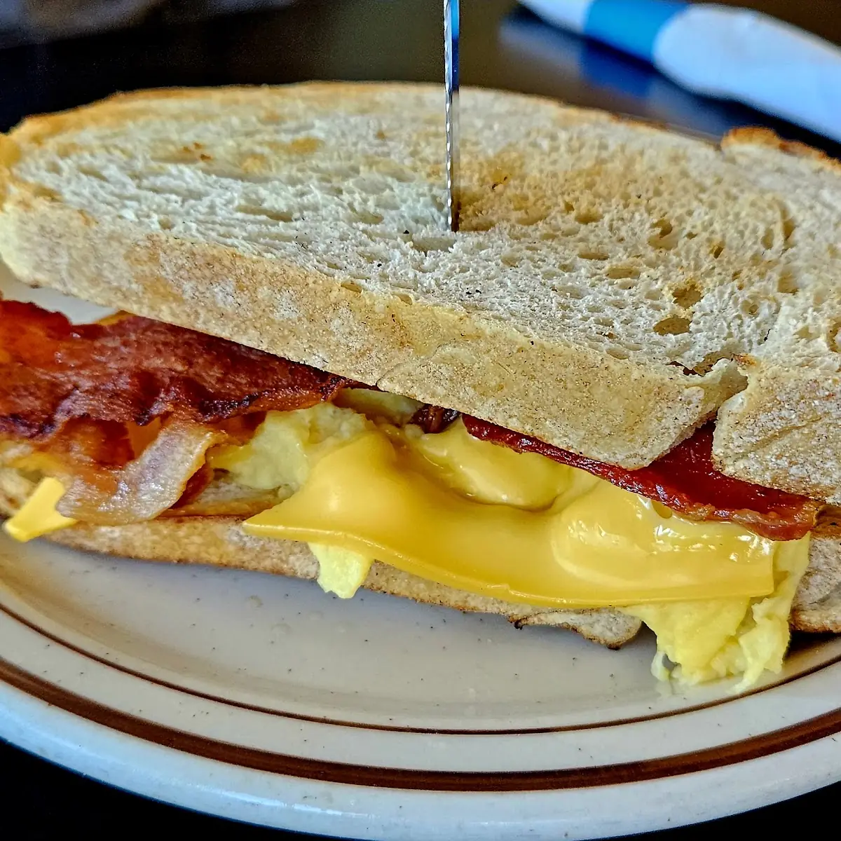 Bacon Egg and Cheese on Toast