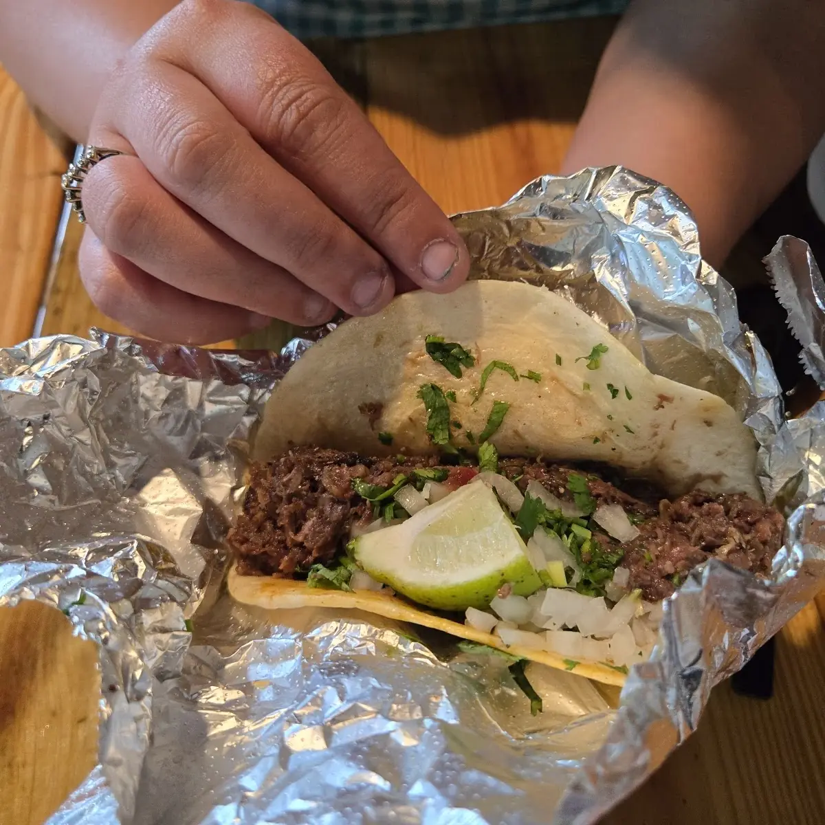 Beef Tacos with Dipping Sauce