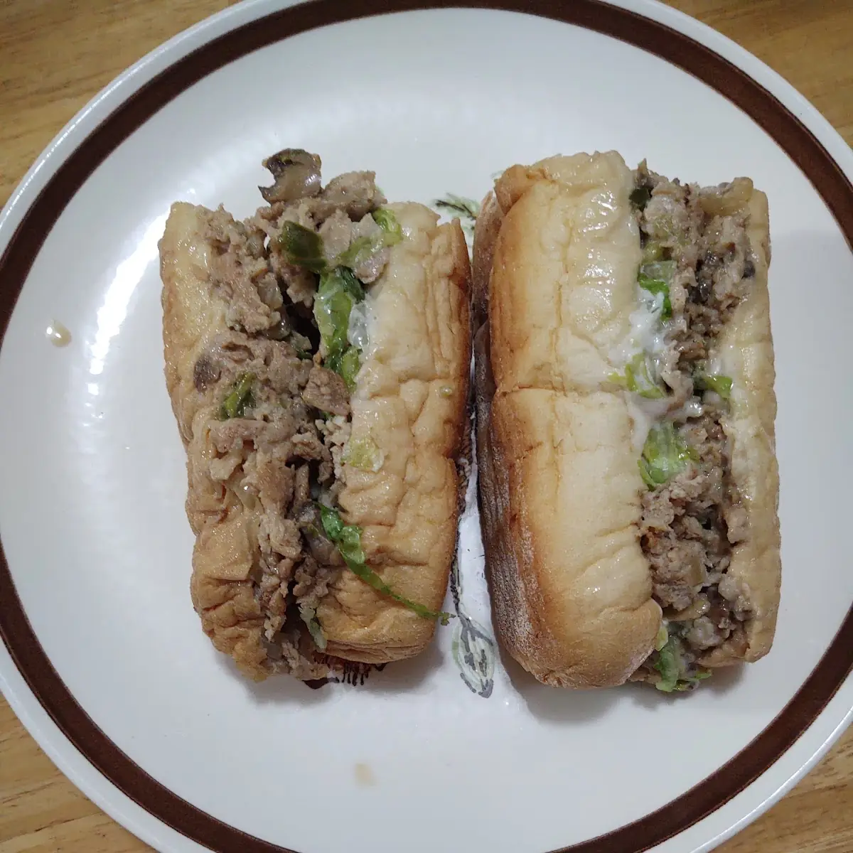 Mushroom Chicken Philly Cheesesteak