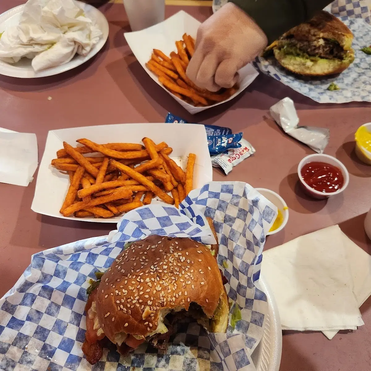 Sweet Potato Fries Hamburger