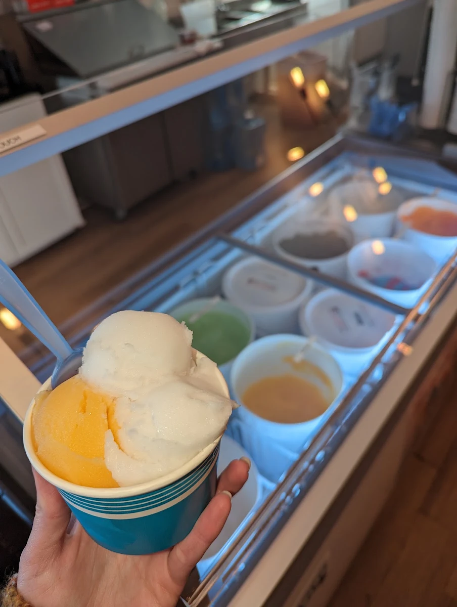 Mango and Coconut Italian Ice