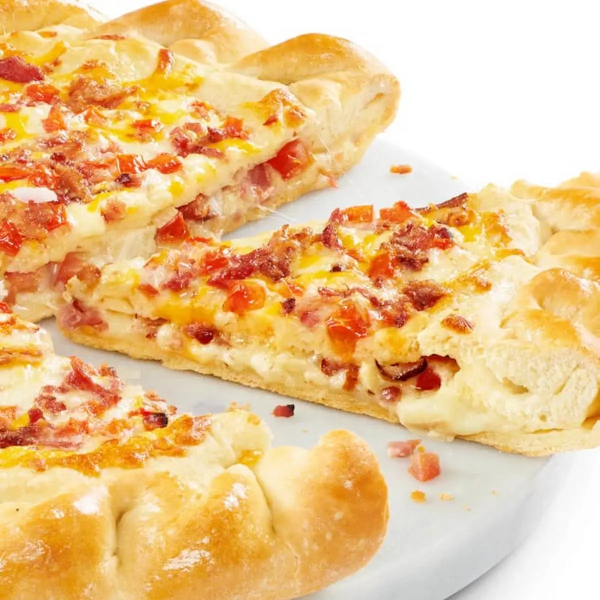 Chicken Bacon Stuffed Pizza