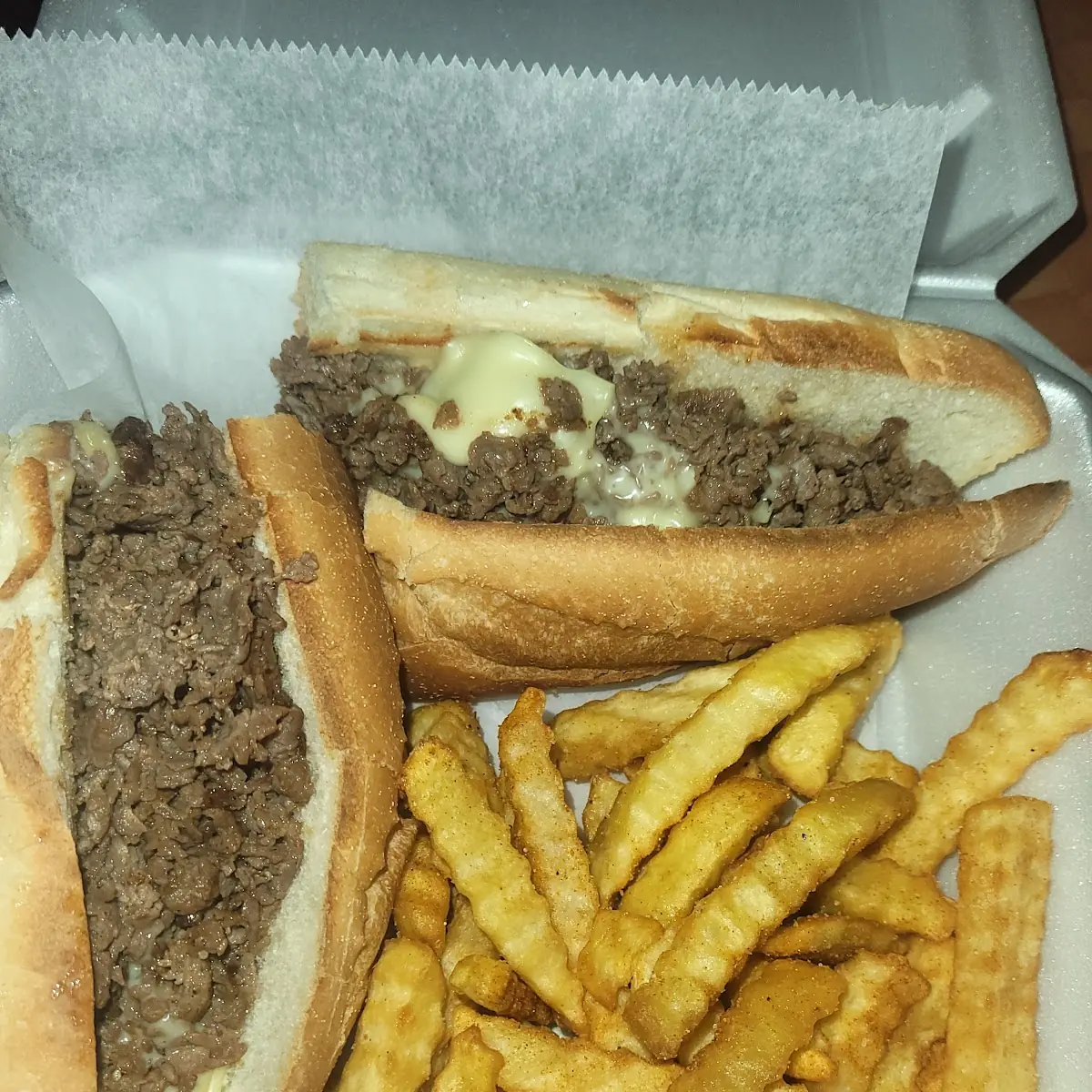 Cheesesteak and Fries