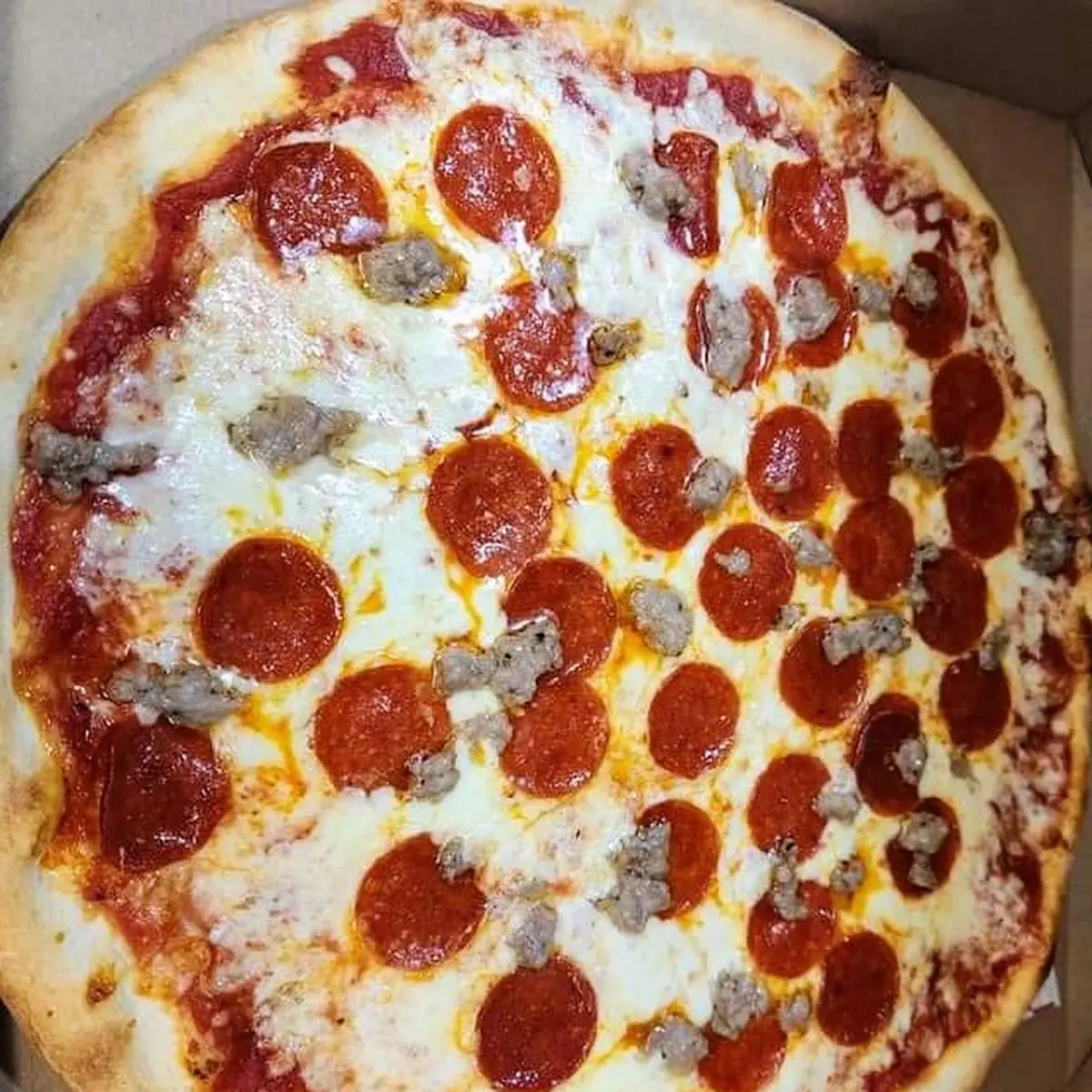 Sausage Pepperoni Pizza