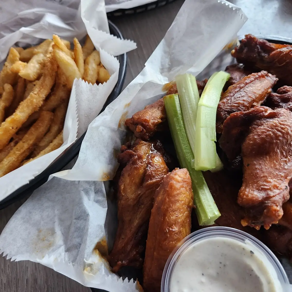 Buffalo Wings with Celery Sticks