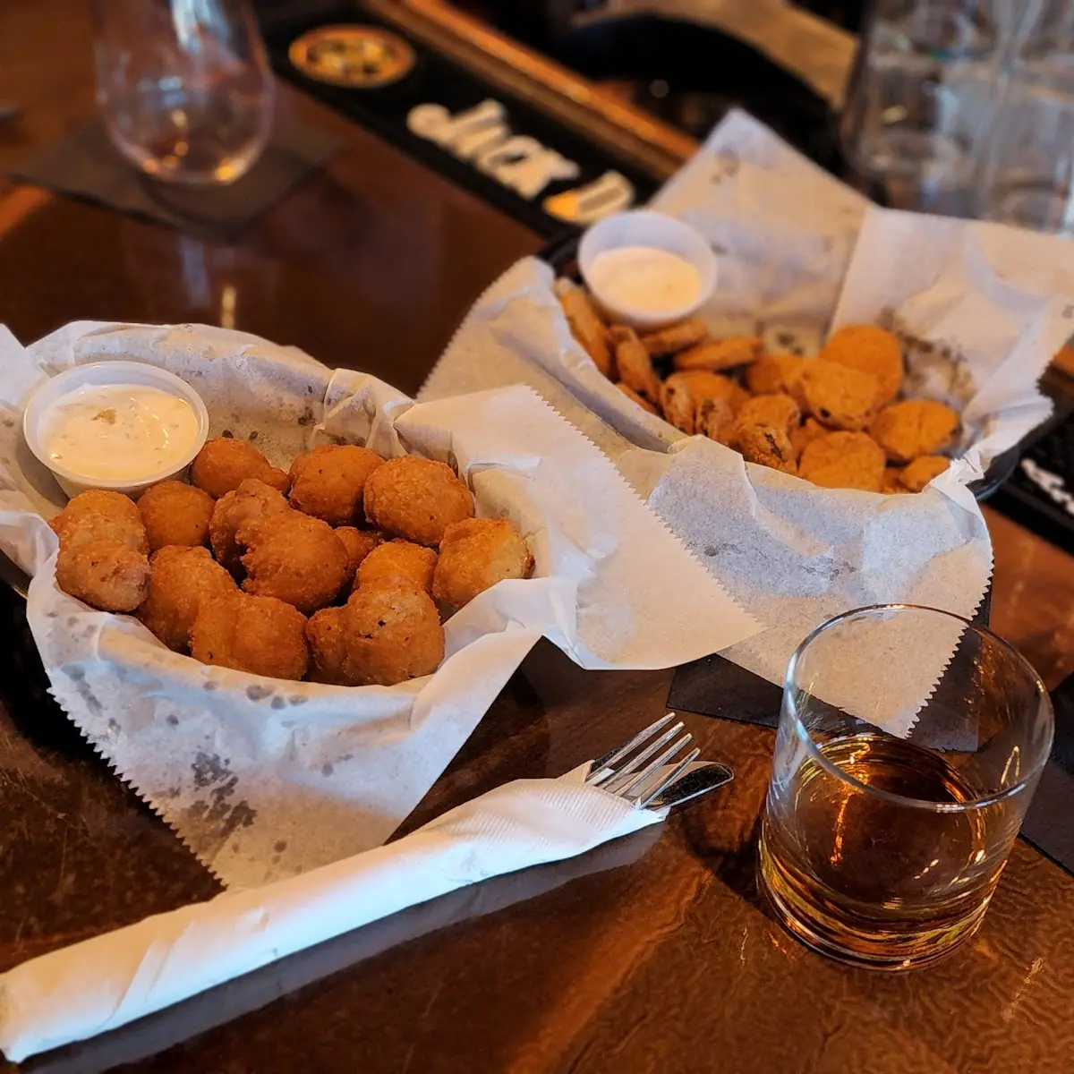 Fried Mushrooms and Pickles