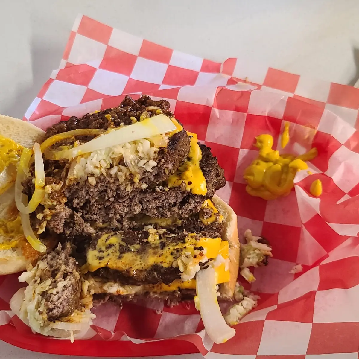 Big Johns Triple Cheeseburger