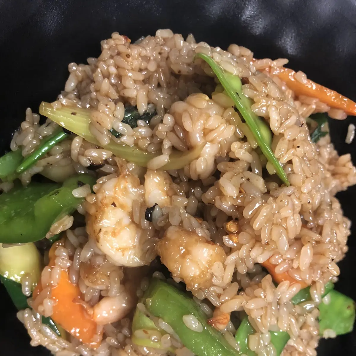Thai Spicy Basil Fried Rice Shrimp or Beef