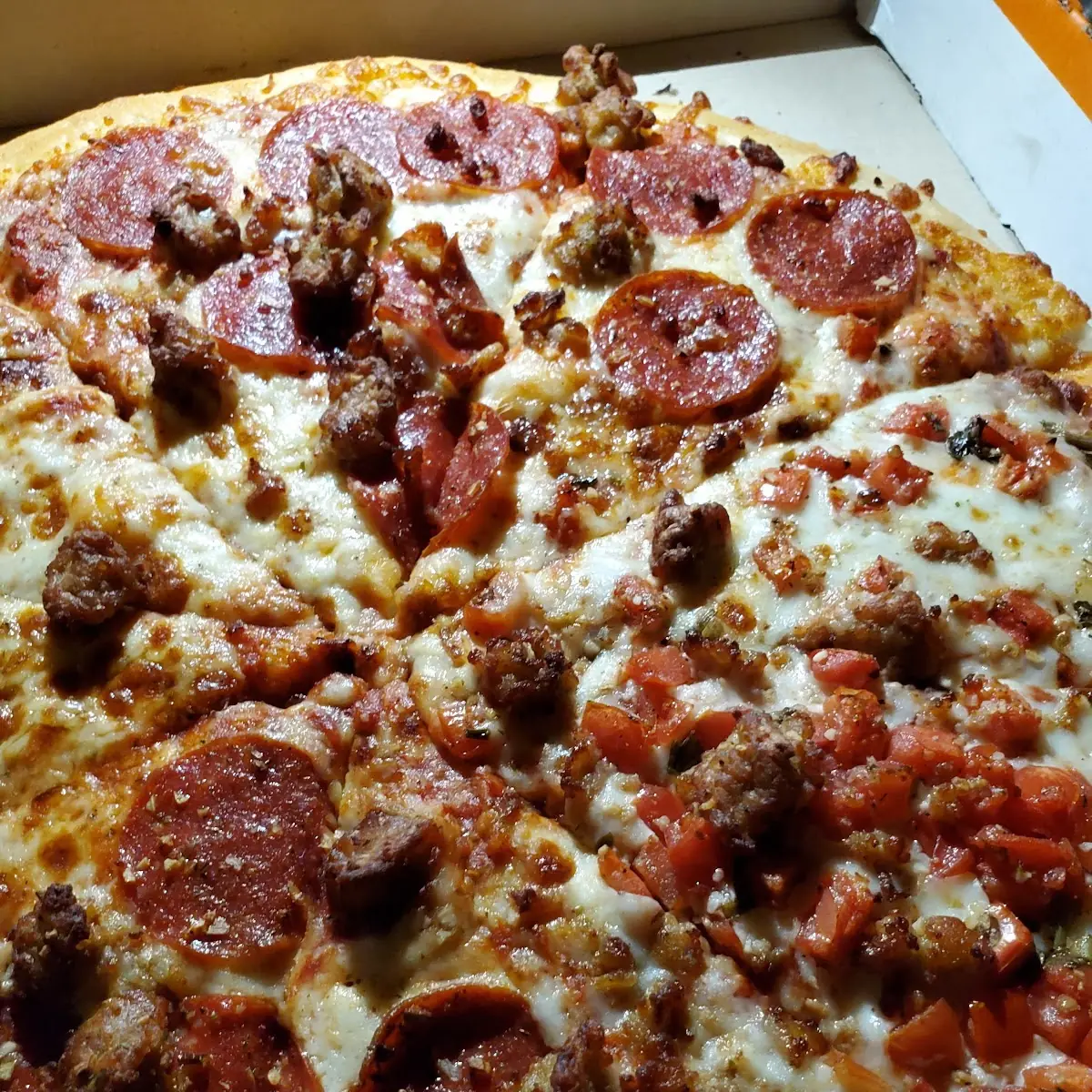 Dry and Cold Pepperoni Pizza