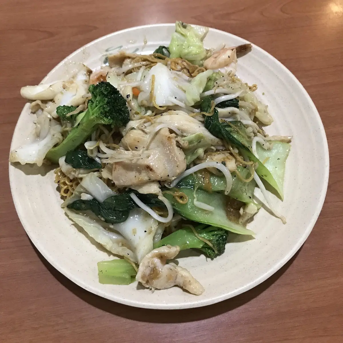 Combination Chow Mein Chicken