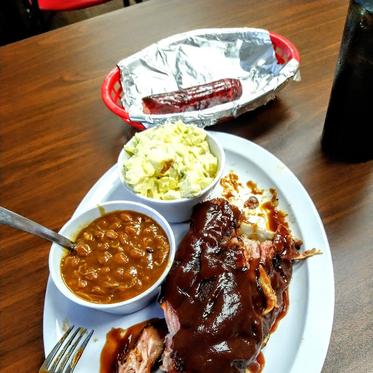 Ribs Beans Potato Salad