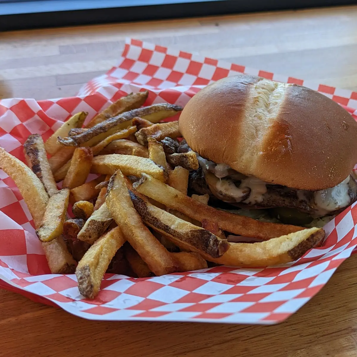 Mushroom Swiss Burger
