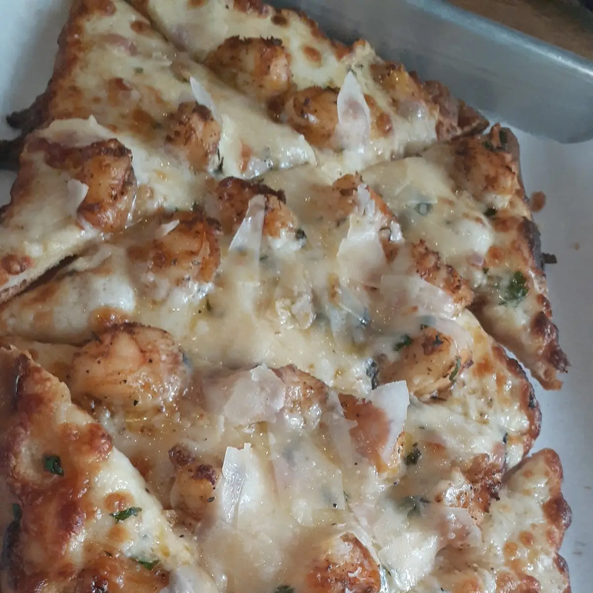 Shrimp Flatbread Pizza