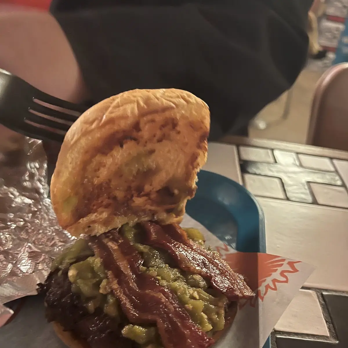 Green Chile Cheeseburger