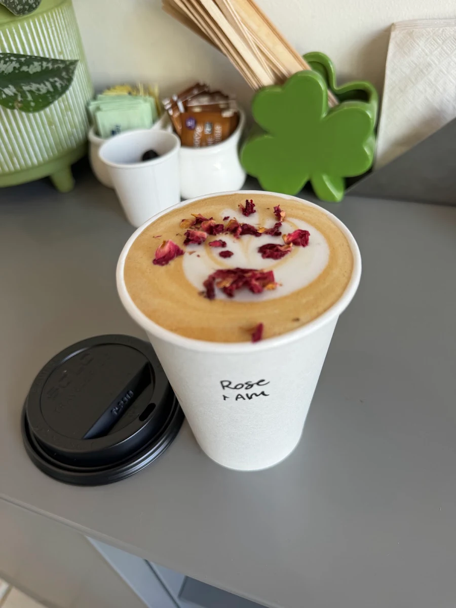 Rose Almond Milk Latte