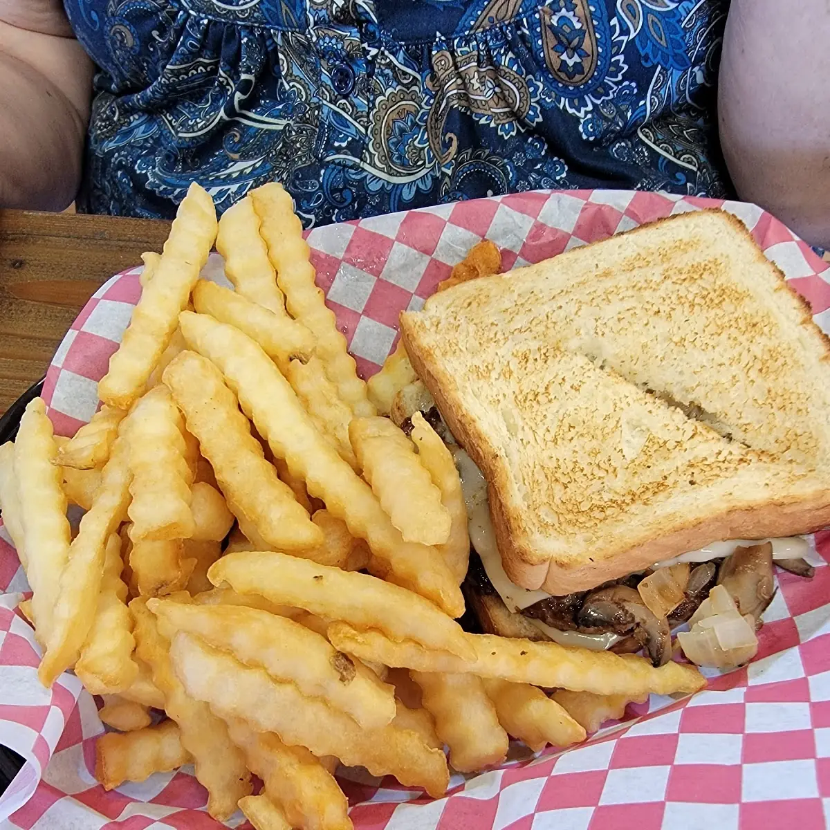 Patty Melt with Fries