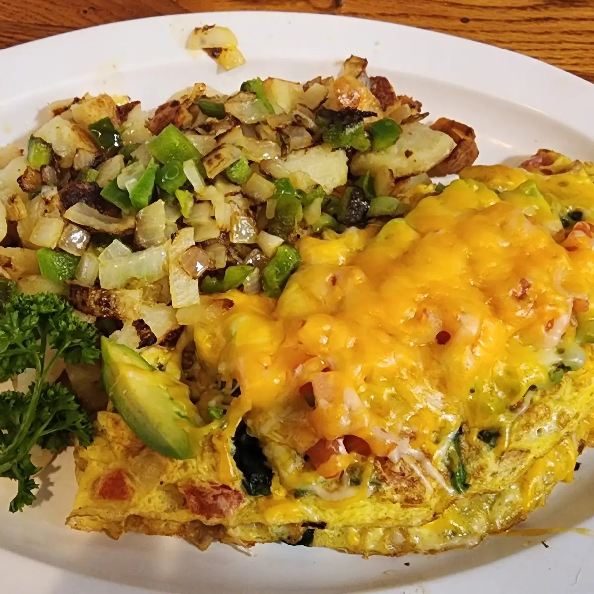 Big Veggie Omelette with Banana Nut Bread