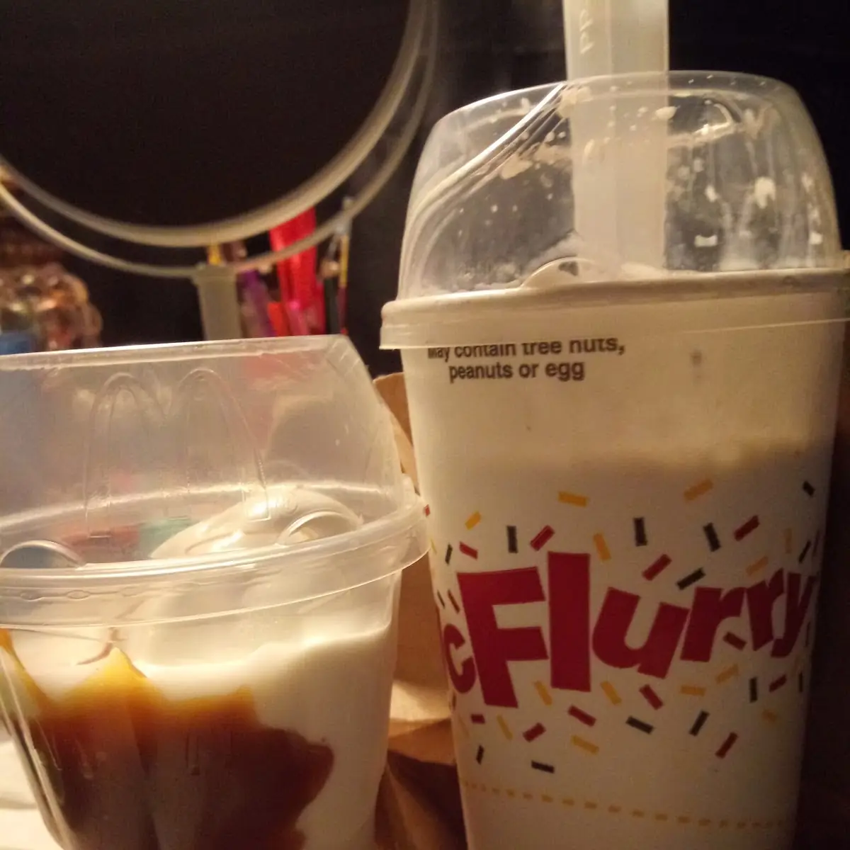 Caramel Sundae & Oreo Mcflurry