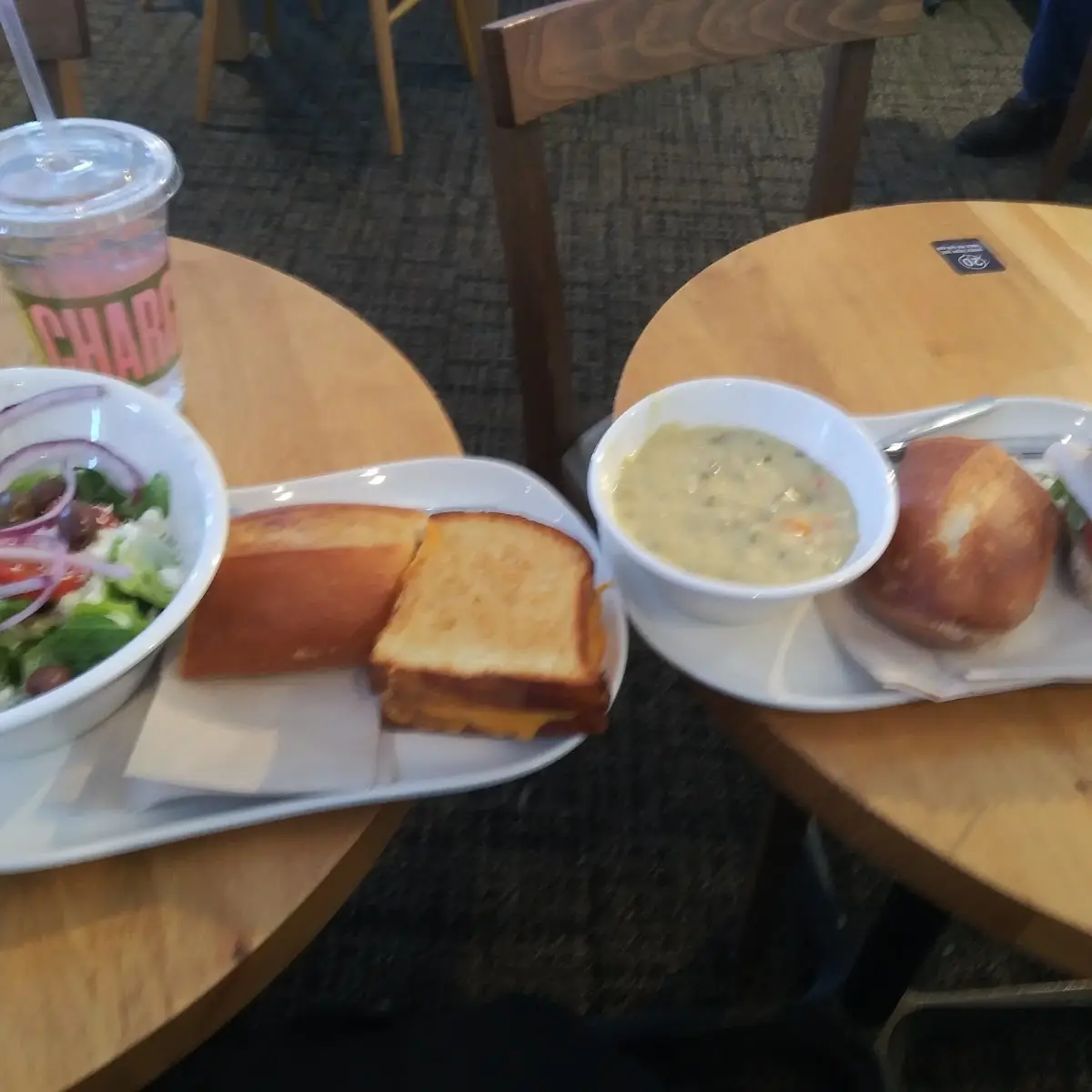 Greek Salad Grilled Cheese Baguette