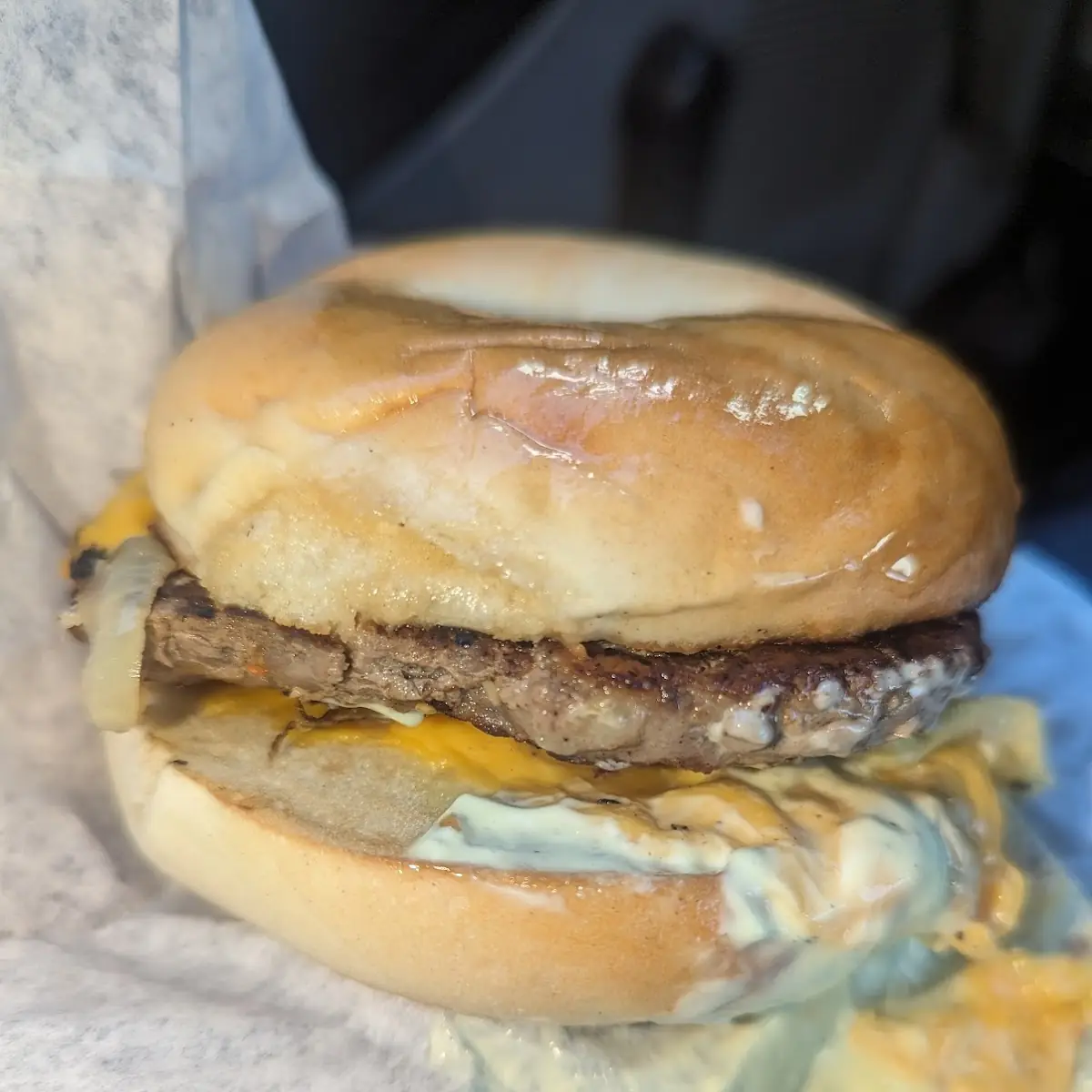 Steak Egg Cheese Bagel
