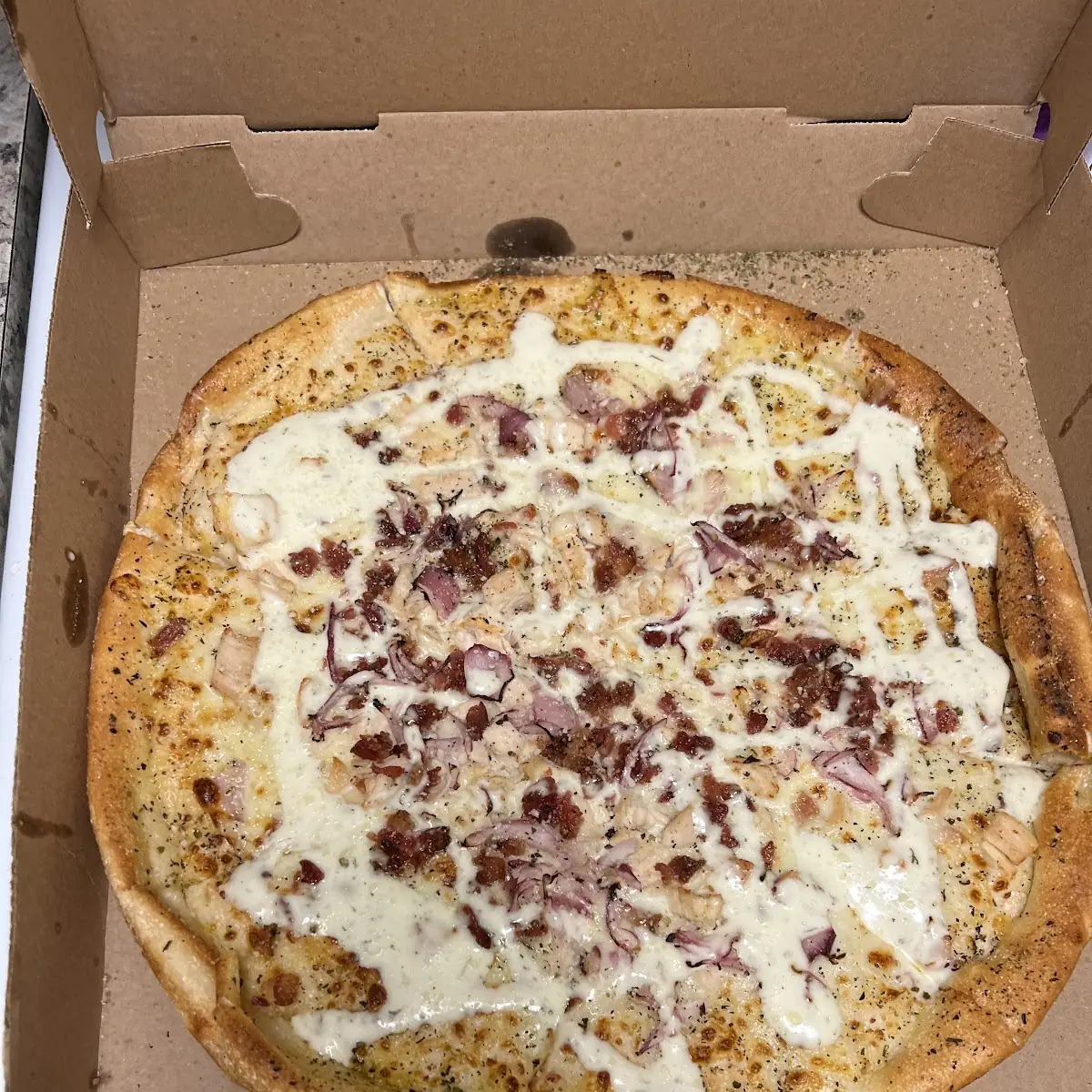 Chicken Bacon Ranch Pizza