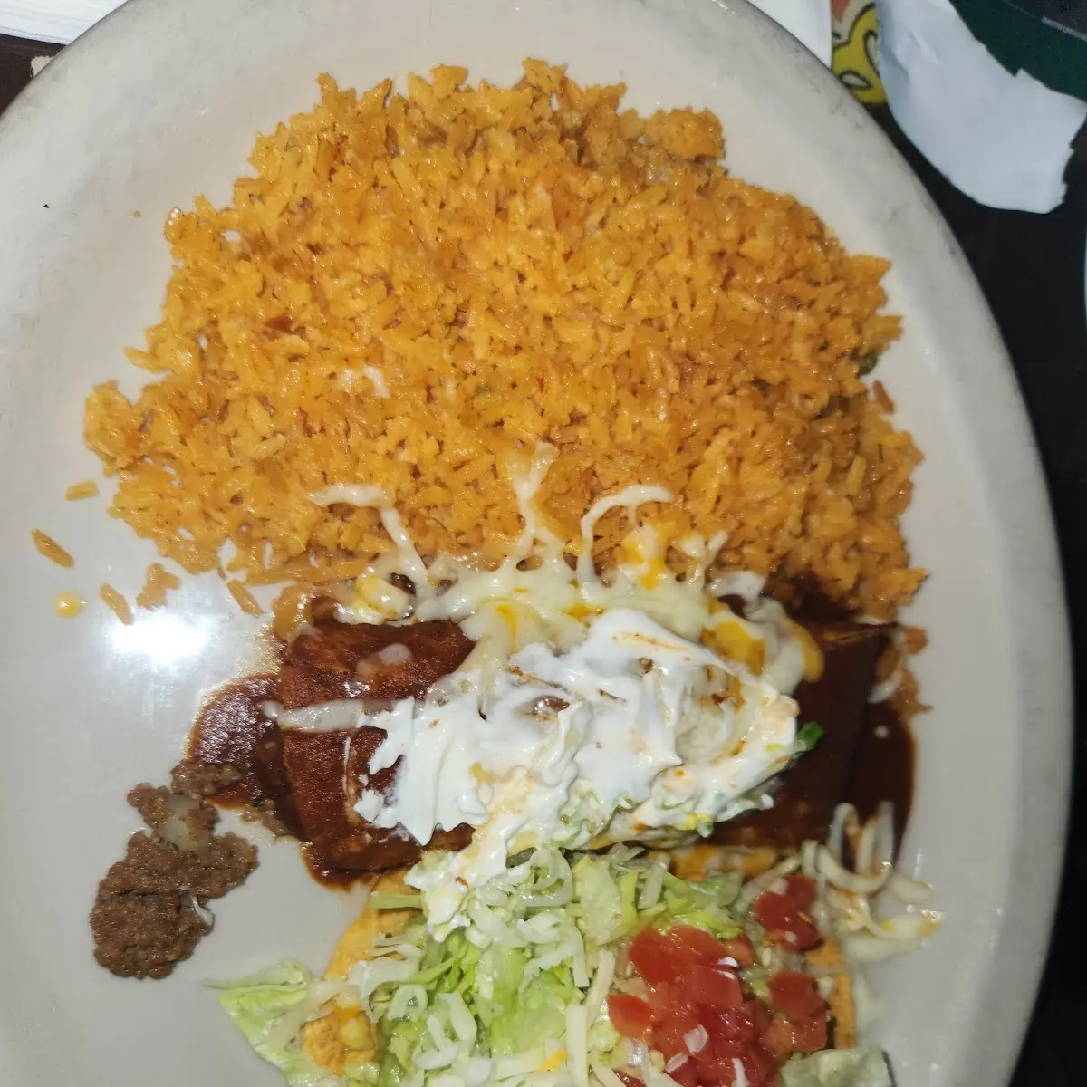 With Rice & Refried Beans