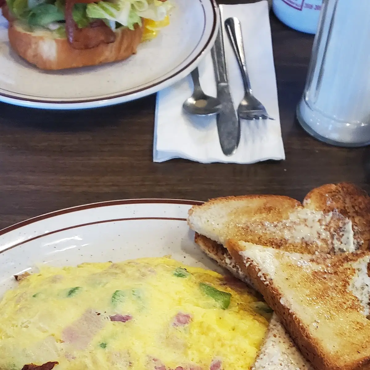 Spinach Ham and Cheese Omelette