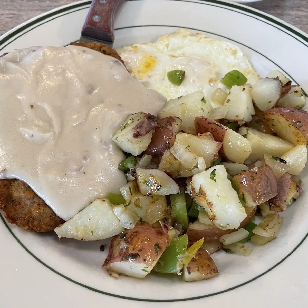 Chicken Fried Steak & Eggs
