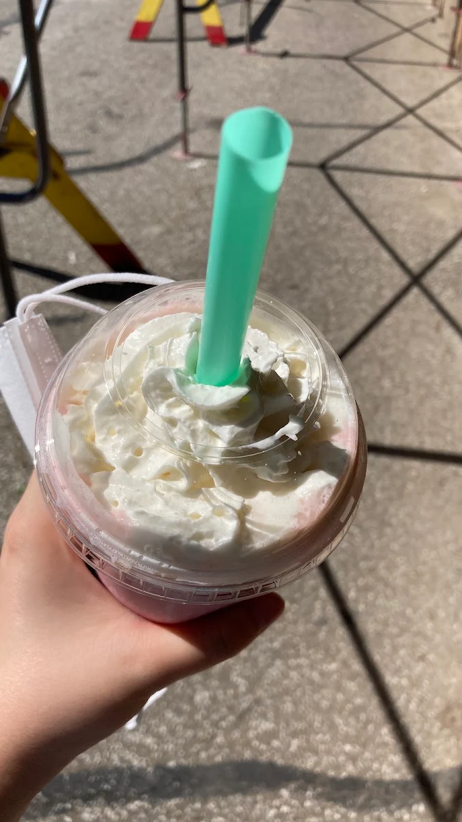 Strawberry Bubble Tea Whipped Cream on Top