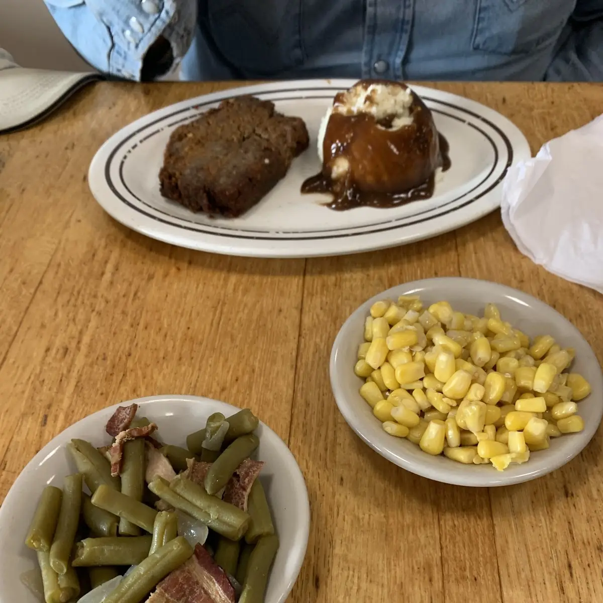 Mashed Potatoes French Fries Corn Green Beans