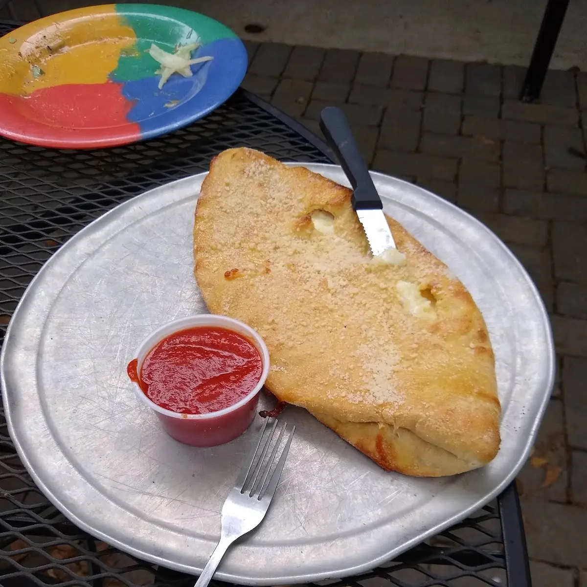 Cheese Calzone & Soft Drink