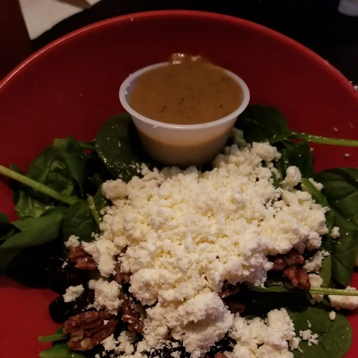Enlightened Spinach Salad